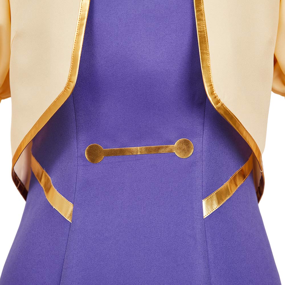 Apocalypse Hotel Yachiyo Women Purple Dress Halloween Carnival Party Cosplay Costume