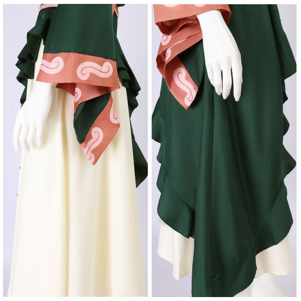 The Lord of the Rings Hera Green Dress Halloween Carnival Party Cosplay Costume