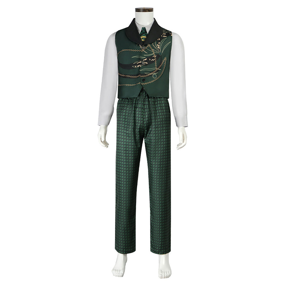 Wicked The Wizard of Oz Green Coat Suit Set Halloween Carnival Party Cosplay Costume