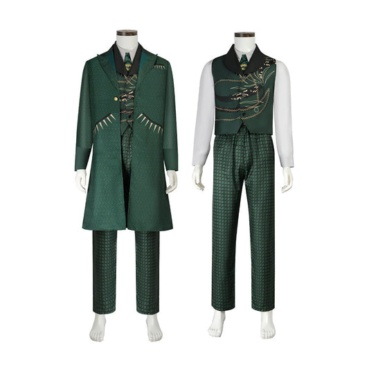 Wicked The Wizard of Oz Green Coat Suit Set Halloween Carnival Party Cosplay Costume