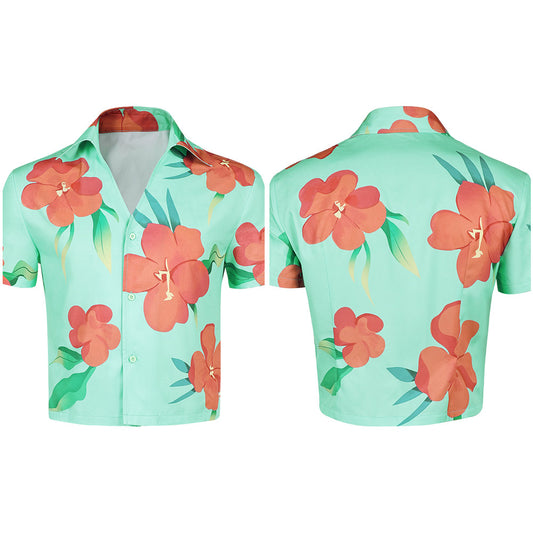 Kpop Demon Hunters Abby Soda Pop Aloha Shirt Halloween Carnival Party Cosplay Costume
