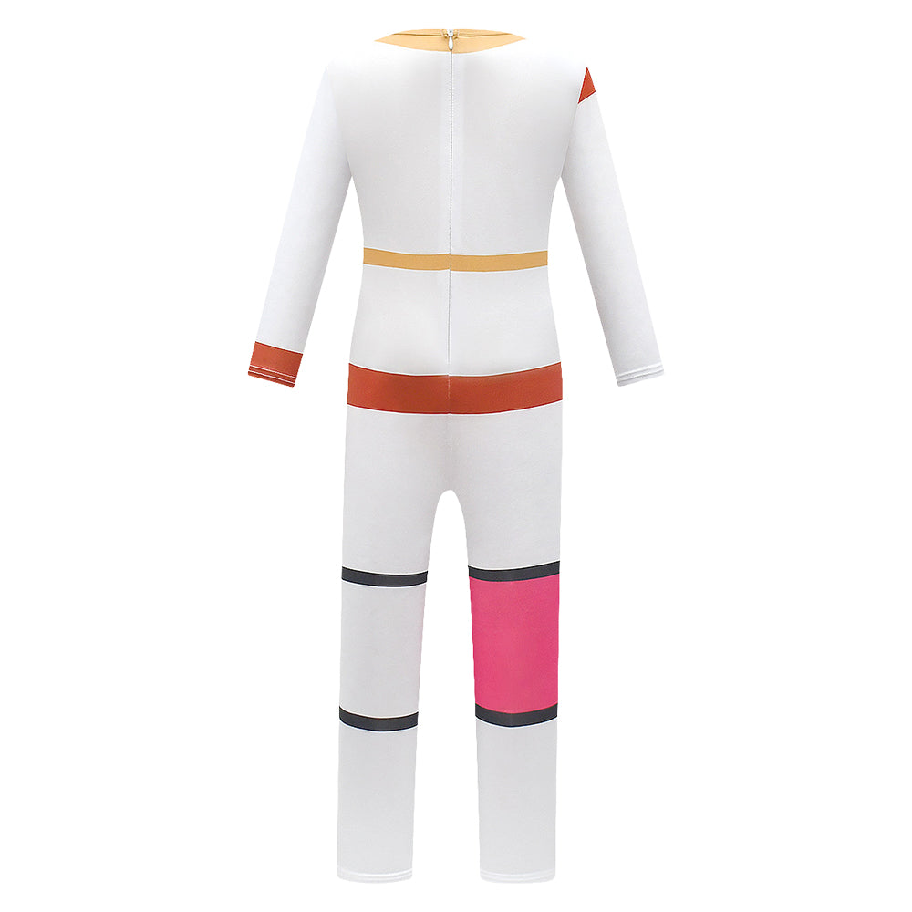 Zombie 4 Kids Children Zed White Swimsuit Halloween Carnival Party Cosplay Costume