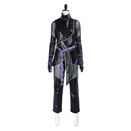 Kpop Demon Hunters Mira Black Battle Suit Halloween Carnival Party Cosplay Costume