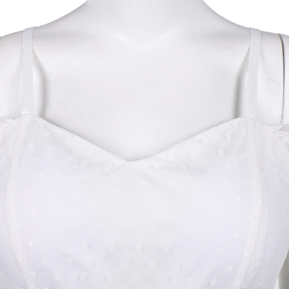 Fear Street Lori Granger White Dress Halloween Carnival Party Cosplay Costume