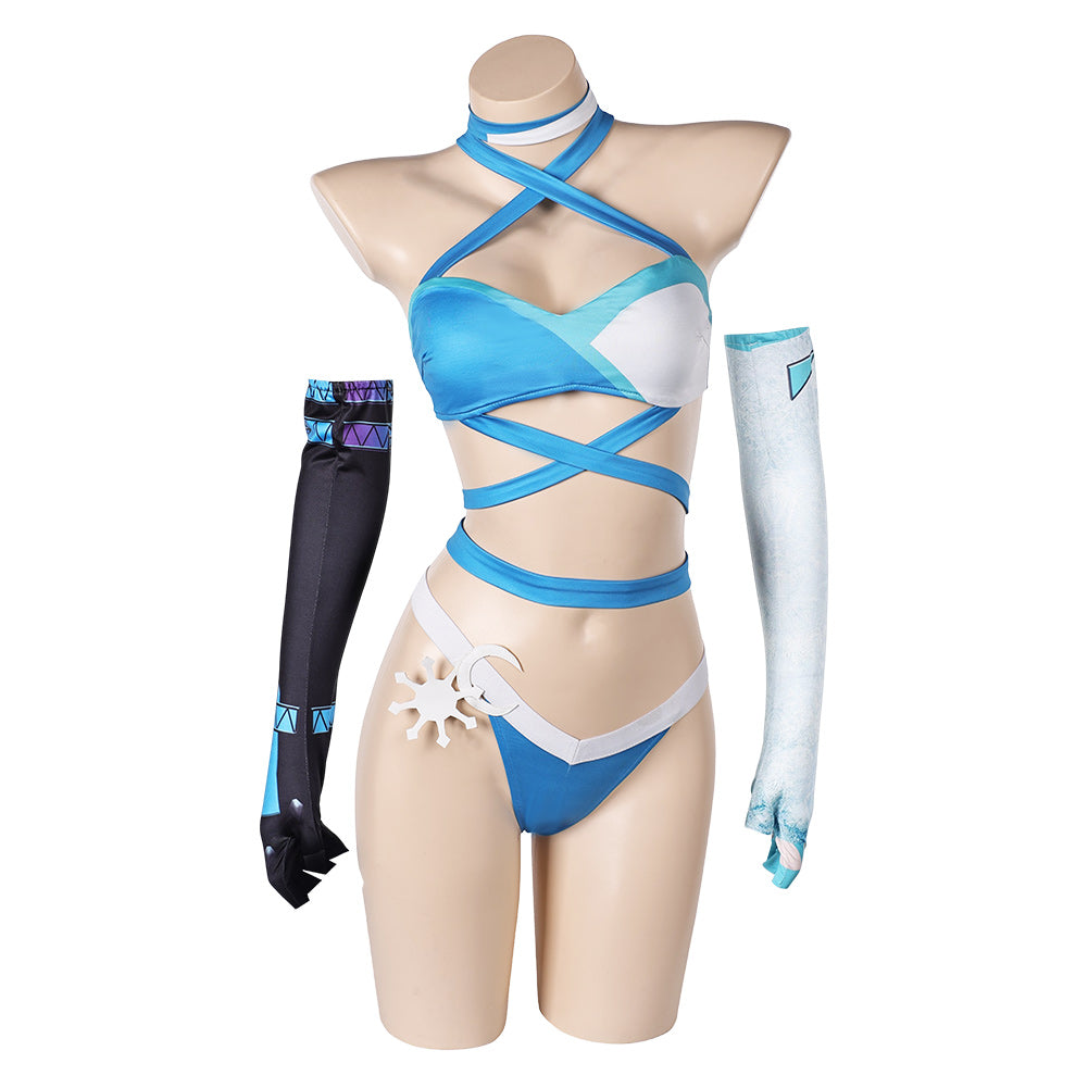 Rivals Luna Snow Women Sexy Straps Lingerie Outfits Halloween Carnival Cosplay Costume
