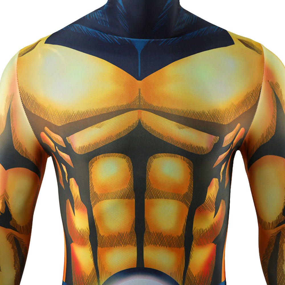 Sentry Men Yellow Jumpsuit Outfits Halloween Carnival Cosplay Costume