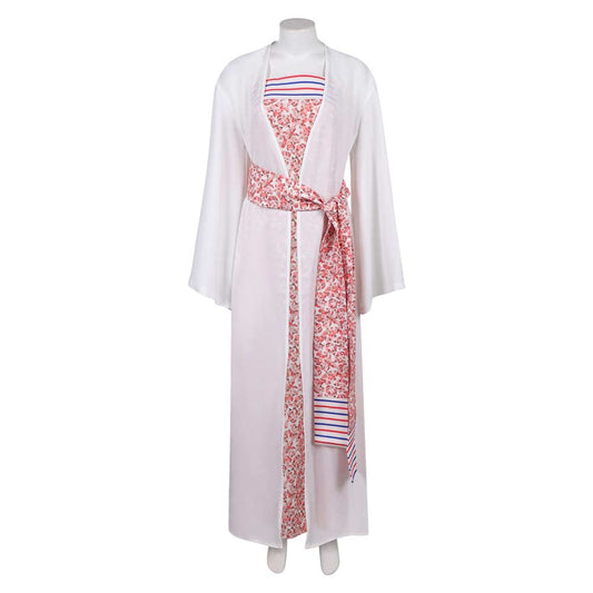ABBA  Anni-Frid Synni Lyngstad Pink Robe Dress Outfits Halloween Carnival Party Cosplay Costume