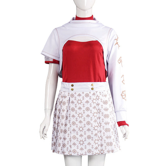 Zombies 4 Addison Kids Children White Dress Halloween Carnival Party Cosplay Costume