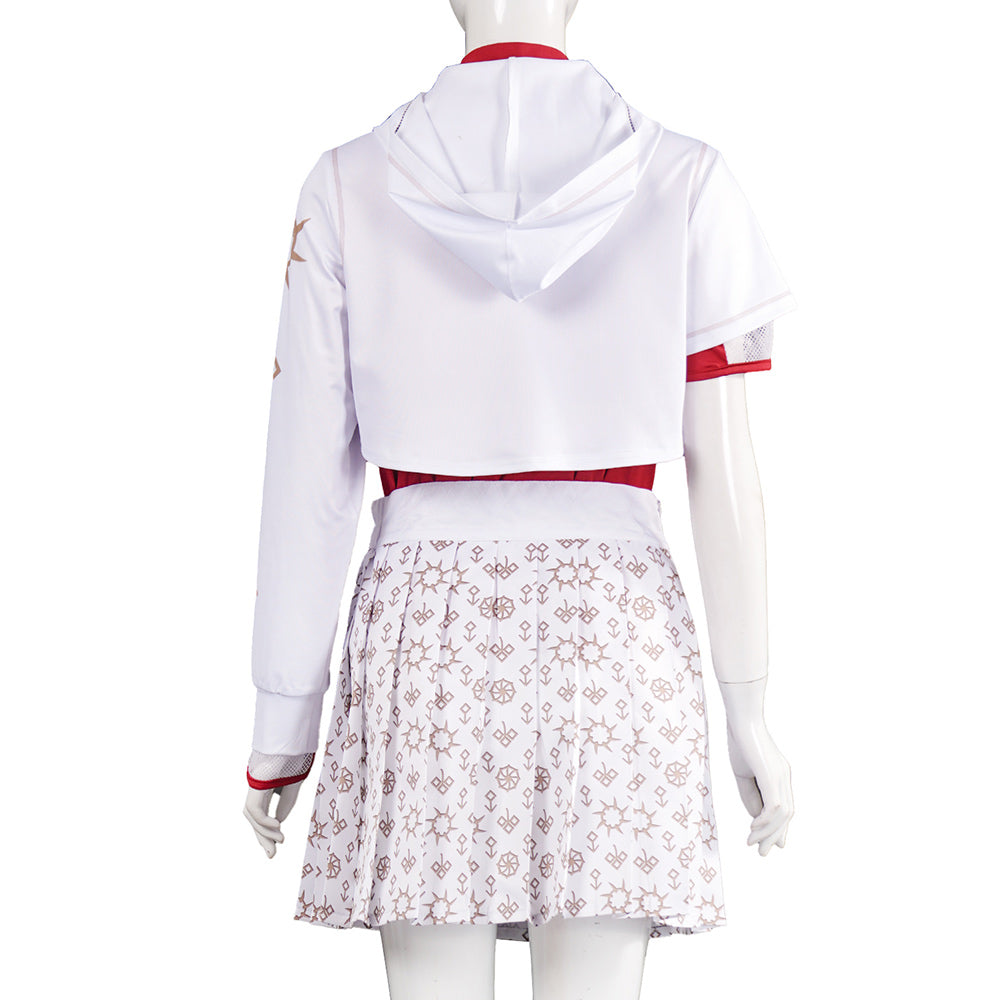 Zombies 4 Addison Kids Children White Dress Halloween Carnival Party Cosplay Costume