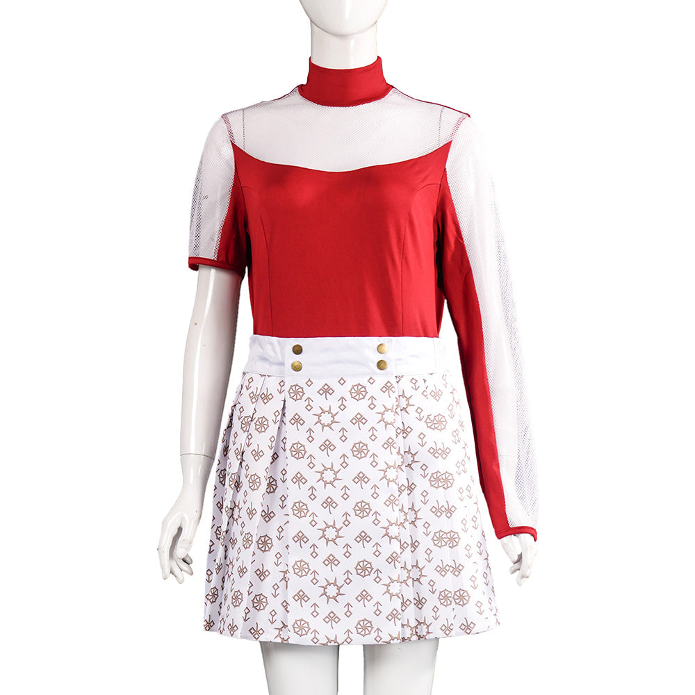 Zombies 4 Addison Kids Children White Dress Halloween Carnival Party Cosplay Costume