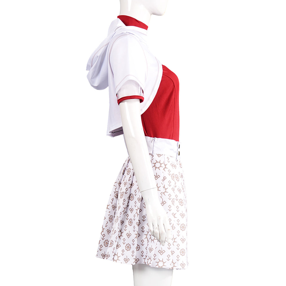 Zombies 4 Addison Kids Children White Dress Halloween Carnival Party Cosplay Costume