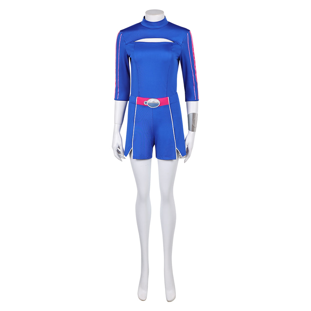 Zombies 4 (2025) Addison Blue Top Pants Outfits Halloween Carnival Party Cosplay Costume