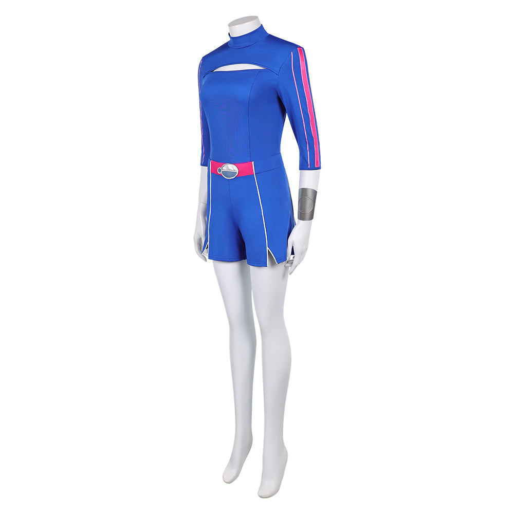 Zombies 4 (2025) Addison Blue Top Pants Outfits Halloween Carnival Party Cosplay Costume