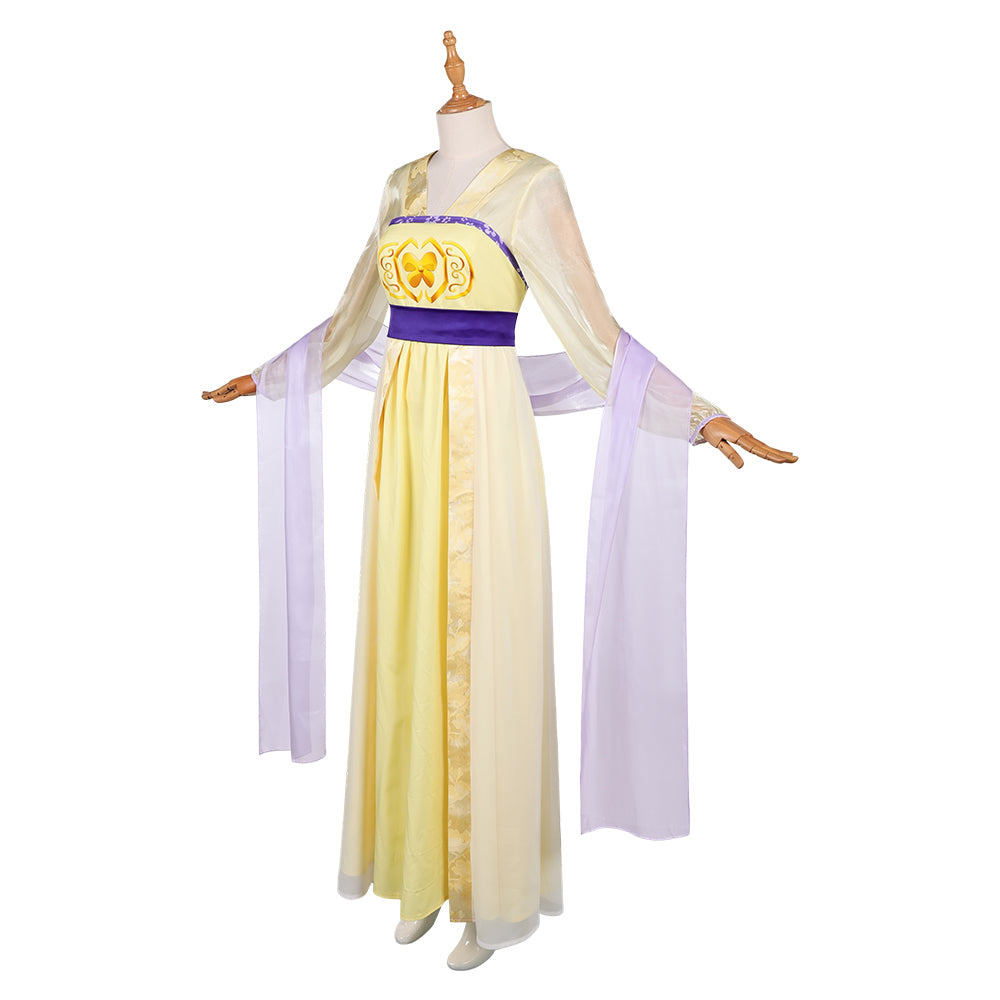 The Apothecary Diaries Season 2 Maomao Yellow Hanfu Dress Outfits Halloween Carnival Cosplay Costume