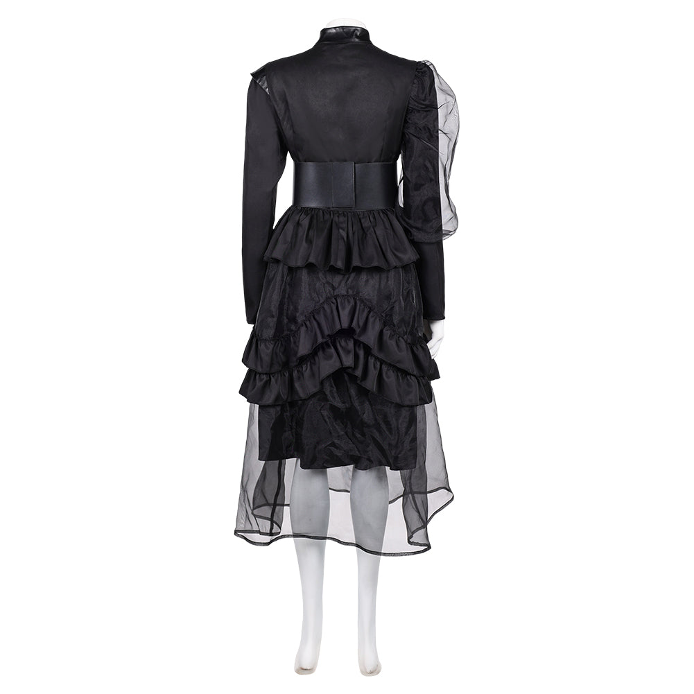 The Sandman Season 2 Death Black Gothic Dress Halloween Carnival Party Cosplay Costume