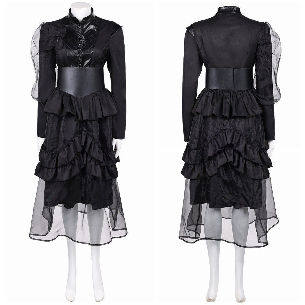 The Sandman Season 2 Death Black Gothic Dress Halloween Carnival Party Cosplay Costume