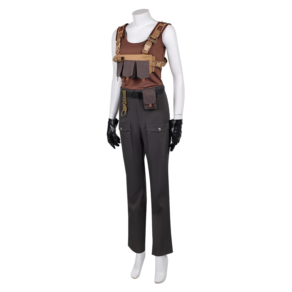 Jurassic World Rebirth Zora Bennett Women Top Pants Outfits Halloween Carnival Party Cosplay Costume