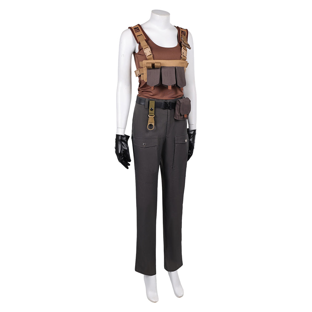 Jurassic World Rebirth Zora Bennett Women Top Pants Outfits Halloween Carnival Party Cosplay Costume