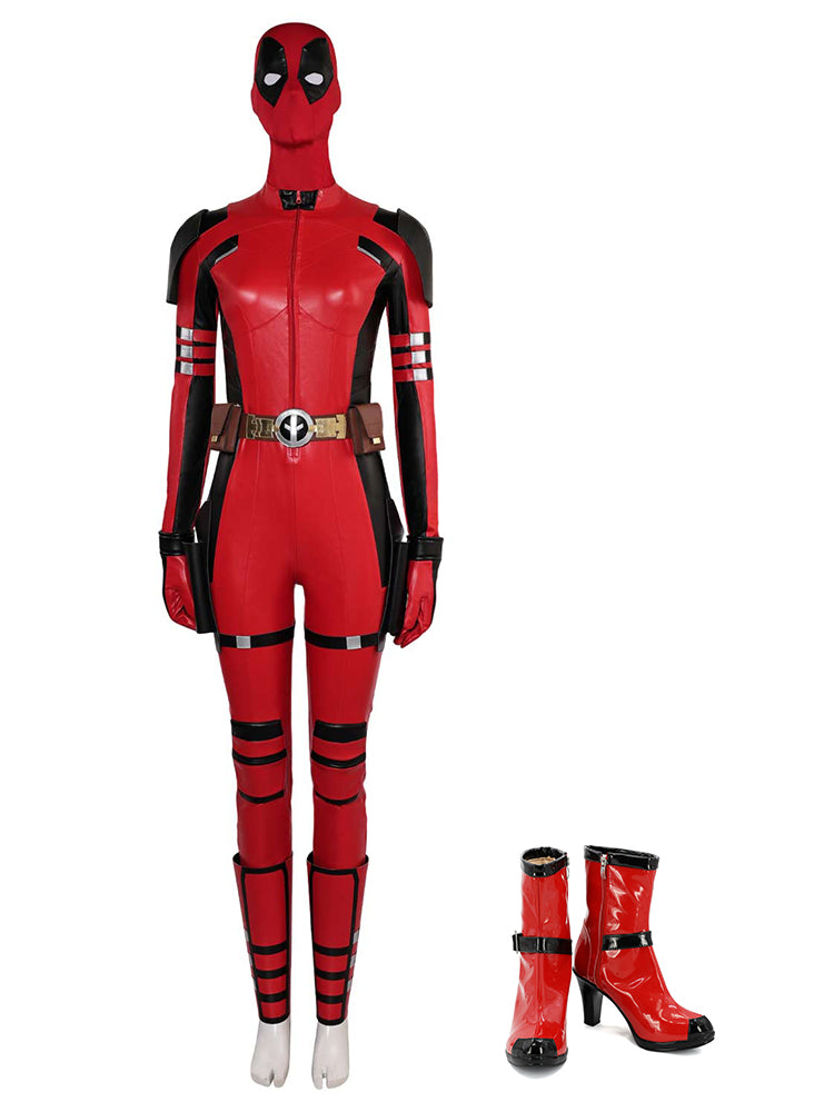 DP Variants Ladypool Women Jumpsuit Outfits Halloween Carnival Suit Cosplay Costume
