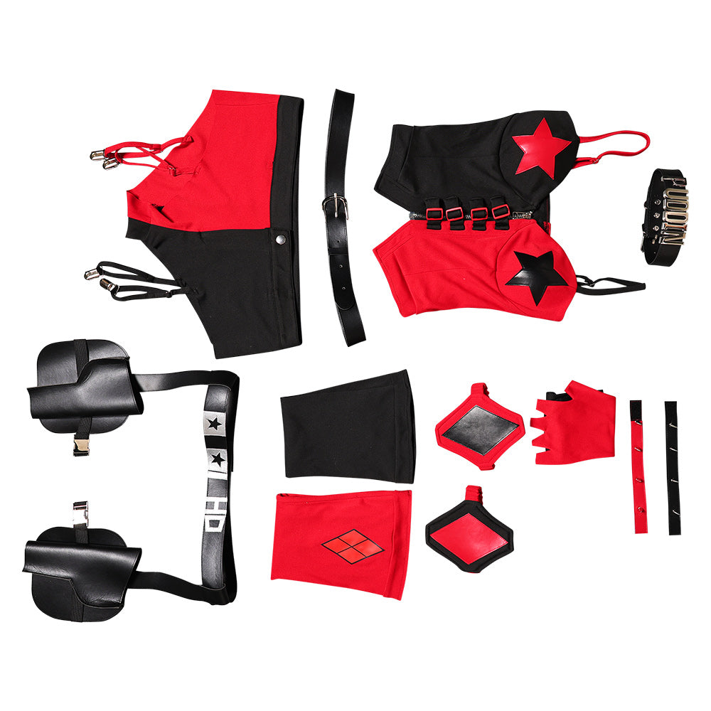Dark Legion Harley Quinn Fullset Outfits Halloween Carnival Cosplay Costume