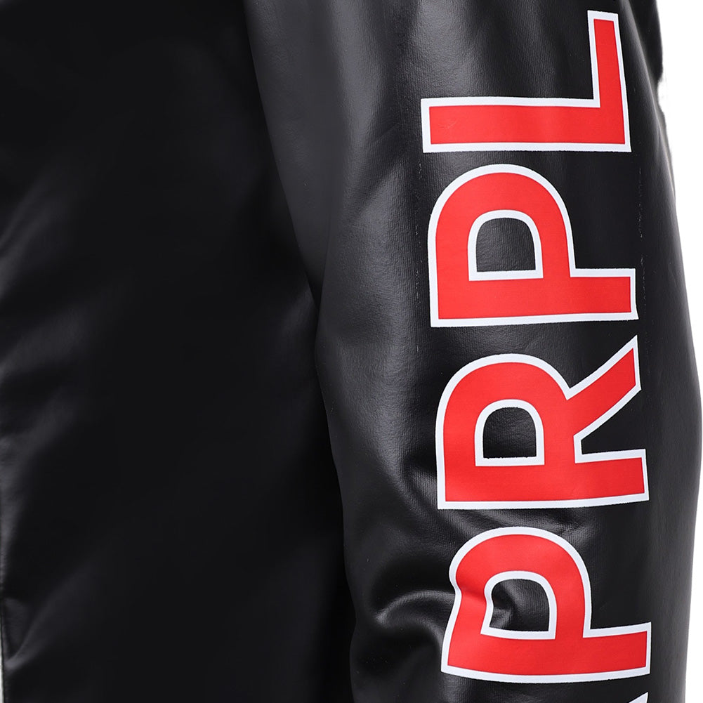 Mister Terrific Men Leather Coat Pants Set Outfits Halloween Carnival Party Cosplay Costume