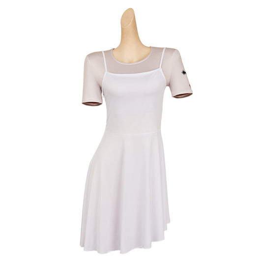 John Wick (2025)  Eve Macarro Women White Printed Dress Halloween Carnival Party Cosplay Costume
