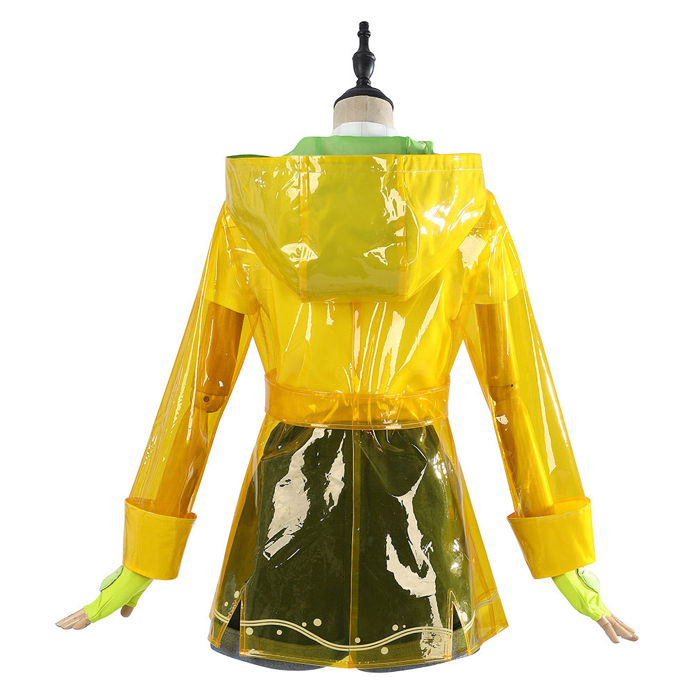 Overwatch 2 Mei Rainy Day Yellow Raincoat Set Outfits Halloween Carnival Cosplay Costume