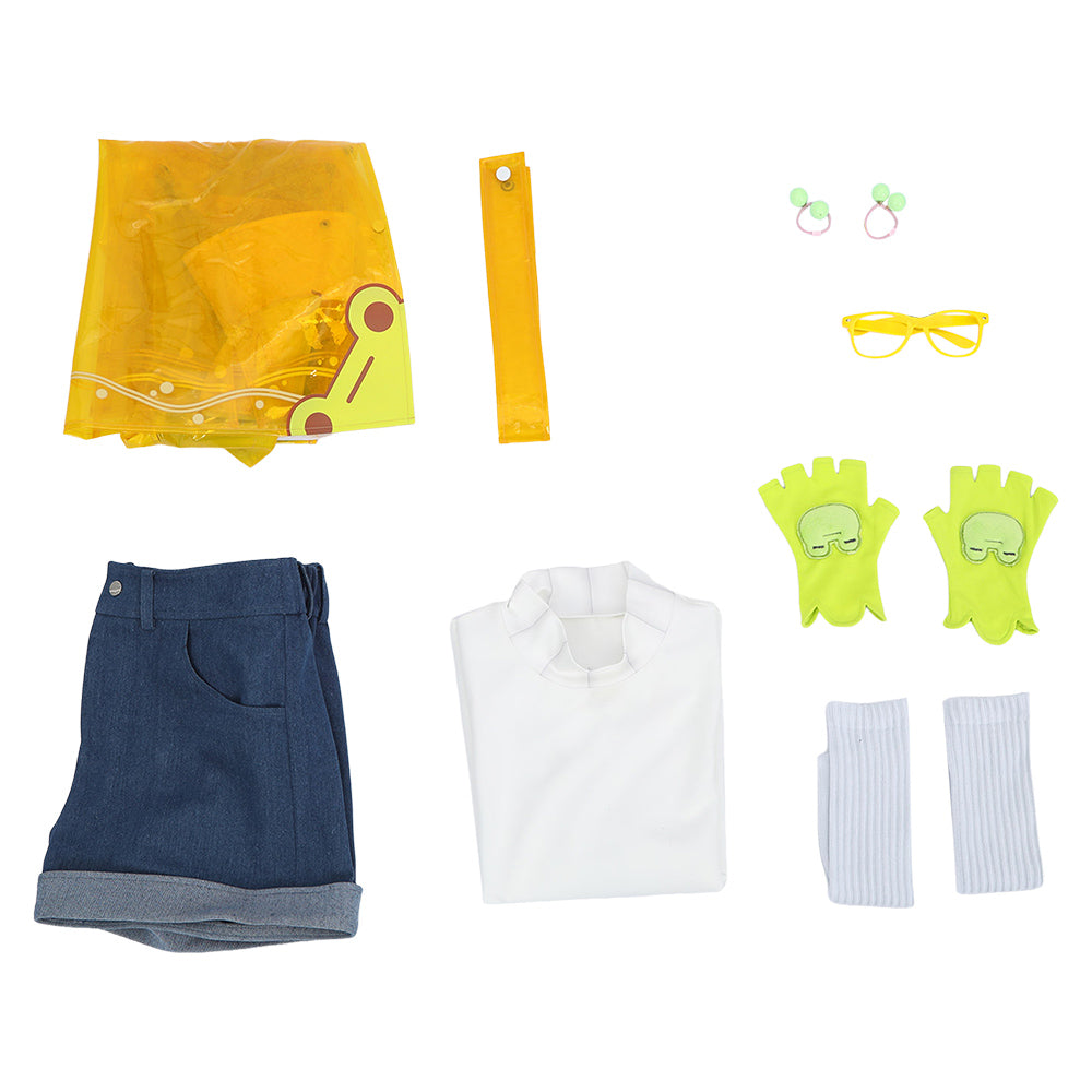 Overwatch 2 Mei Rainy Day Yellow Raincoat Set Outfits Halloween Carnival Cosplay Costume