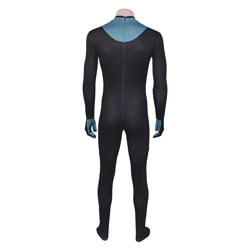 Invincible Season 3 Mark Grayson Men Blue Jumpsuit Outfits Halloween Carnival Cosplay Costume