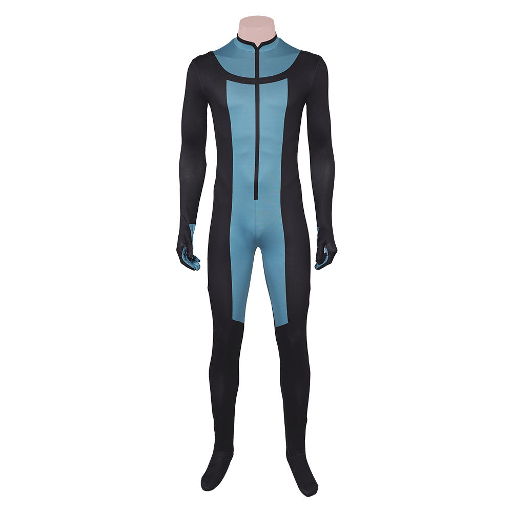 Invincible Season 3 Mark Grayson Men Blue Jumpsuit Outfits Halloween Carnival Cosplay Costume
