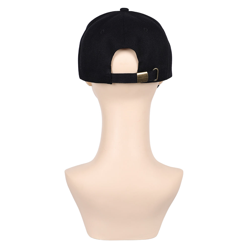 Tekken 8 Reina Black Cap Hat Halloween Carnival Cosplay Costume Accessories