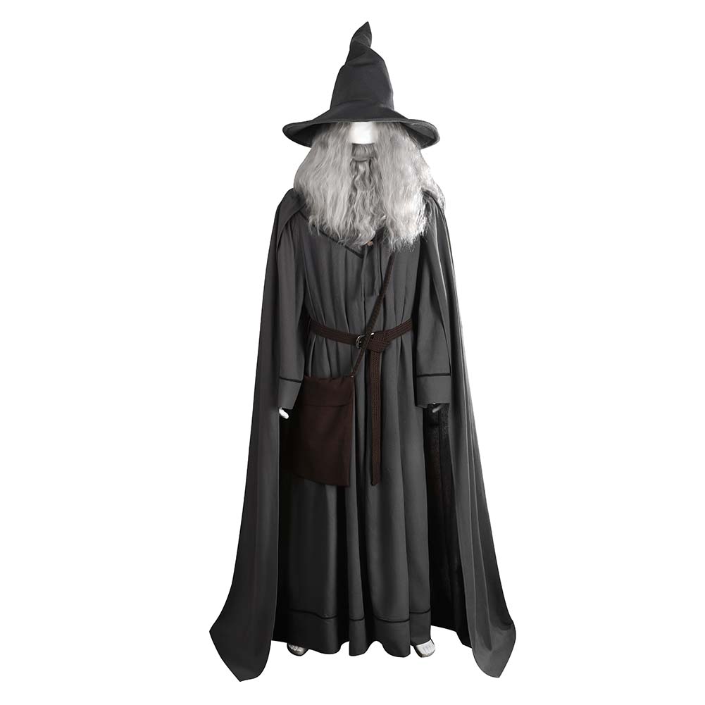 The Lord Of The Rings Gandalf the Grey Wizard Fullset Outfits Halloween Carnival Cosplay Costume