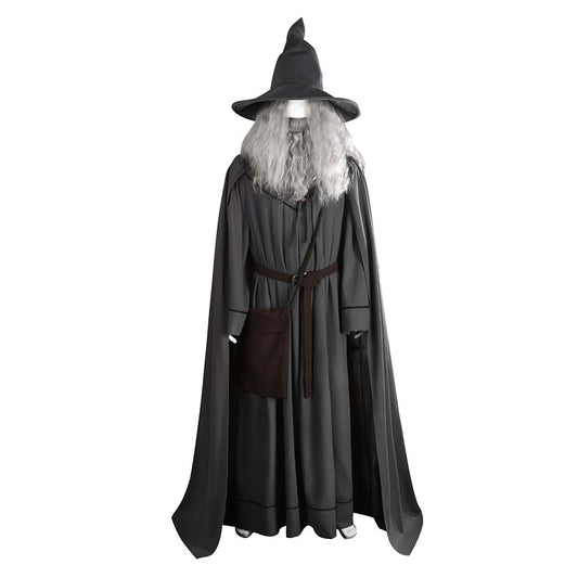 The Lord Of The Rings Gandalf the Grey Wizard Fullset Outfits Halloween Carnival Cosplay Costume