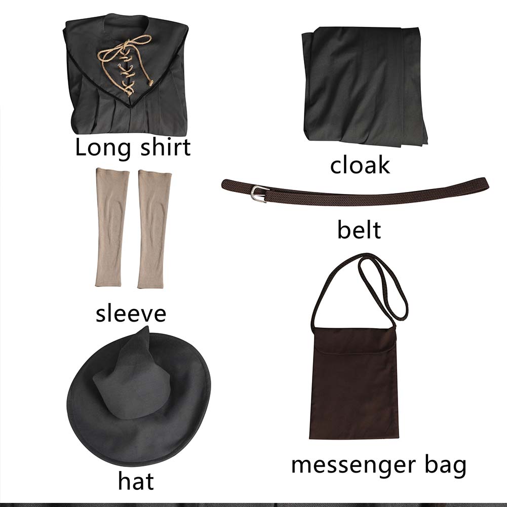 The Lord Of The Rings Gandalf the Grey Wizard Fullset Outfits Halloween Carnival Cosplay Costume