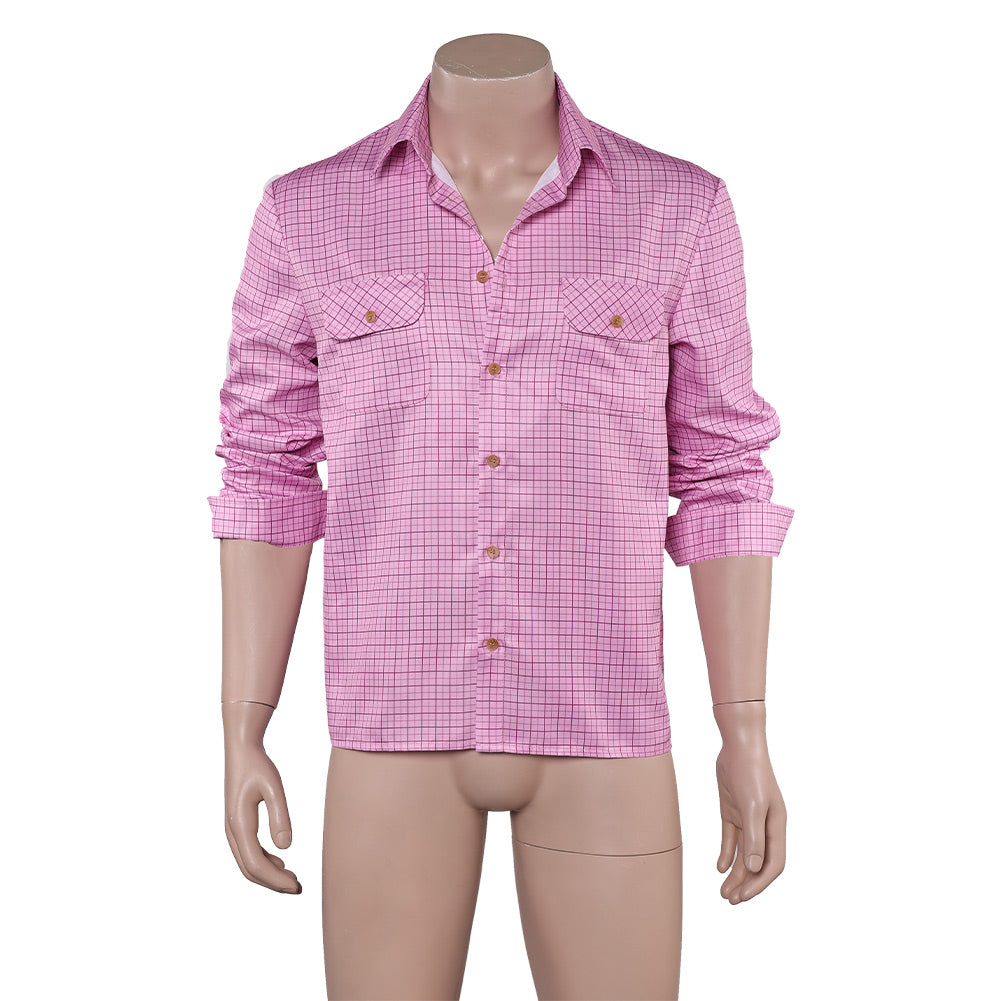 28 Years Later Jamie Men Pink Shirt Outfits Halloween Carnival Cosplay Costume