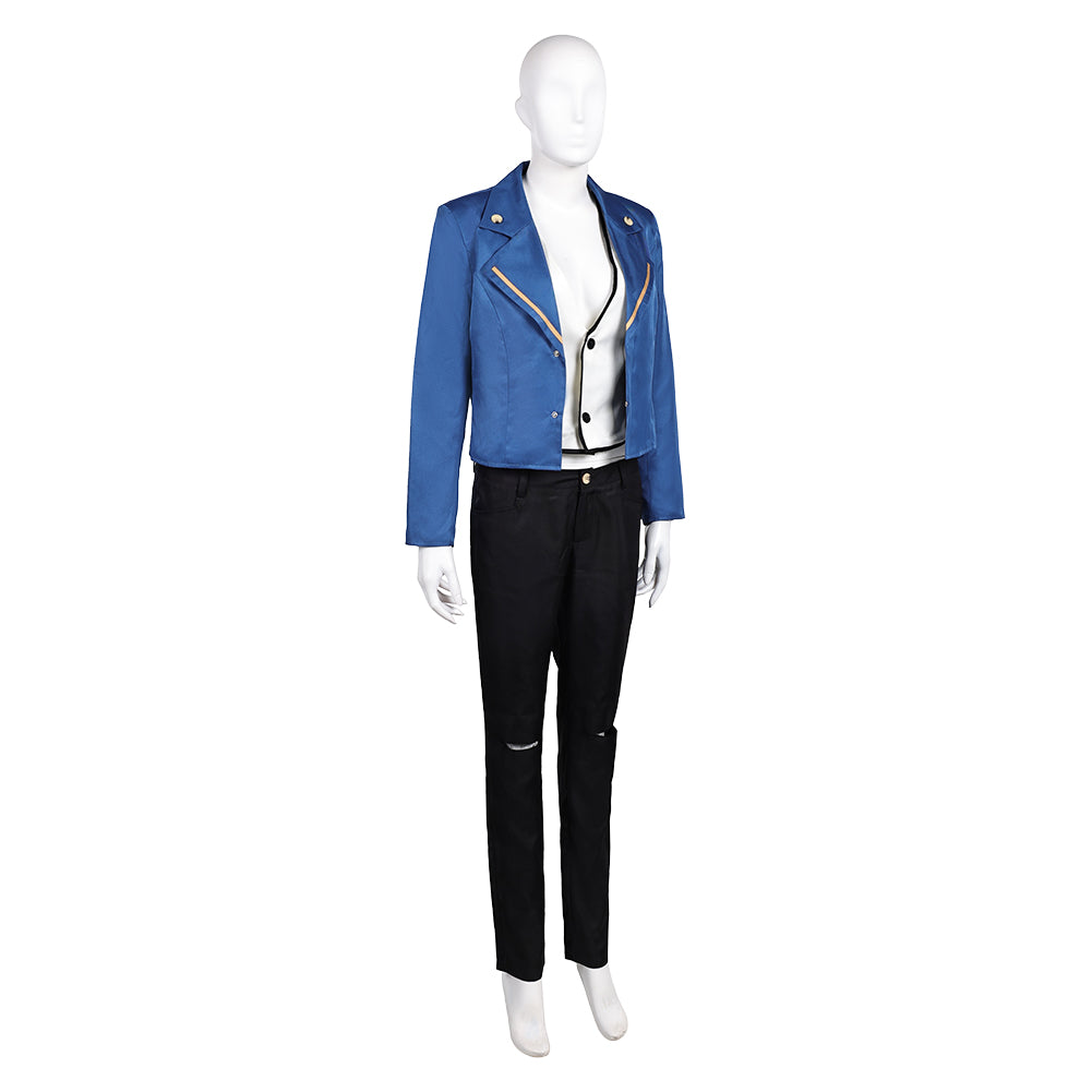 LAZARUS (2025) Christine Women Blue Suit Set Halloween Carnival Party Cosplay Costume