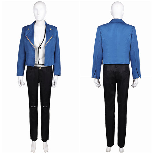 LAZARUS (2025) Christine Women Blue Suit Set Halloween Carnival Party Cosplay Costume