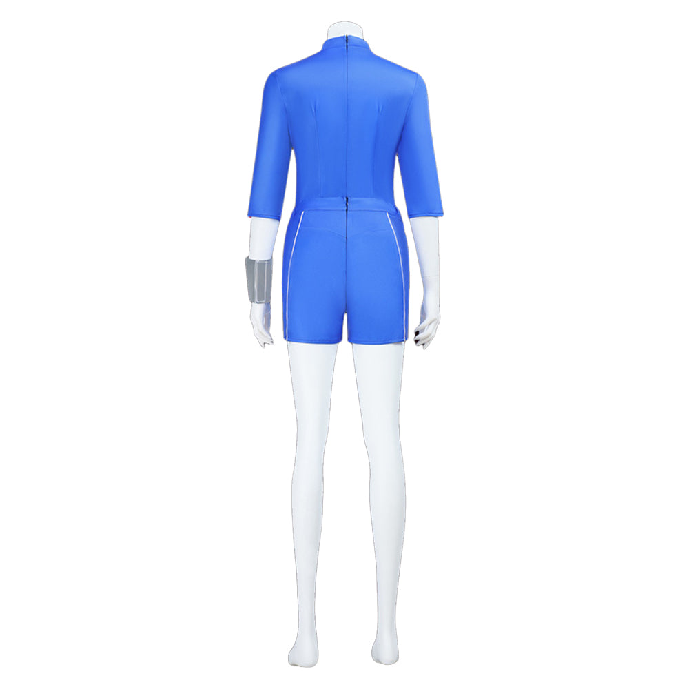 Zombies 4 Addsion Well Woman Blue Top Pants Set Halloween Carnival Party Cosplay Costume