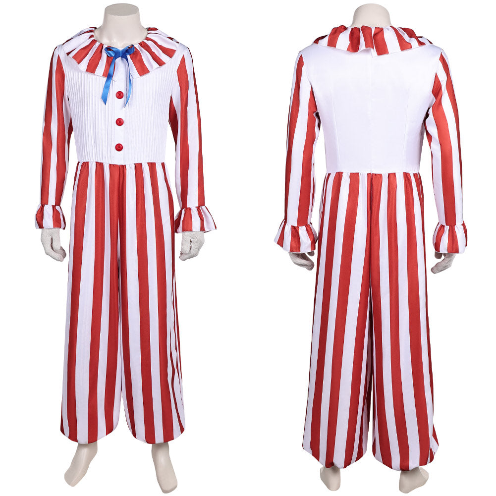 Clown in A Cornfield (2025) Flando the Clown Men Outfits Halloween Carnival Cosplay Costume