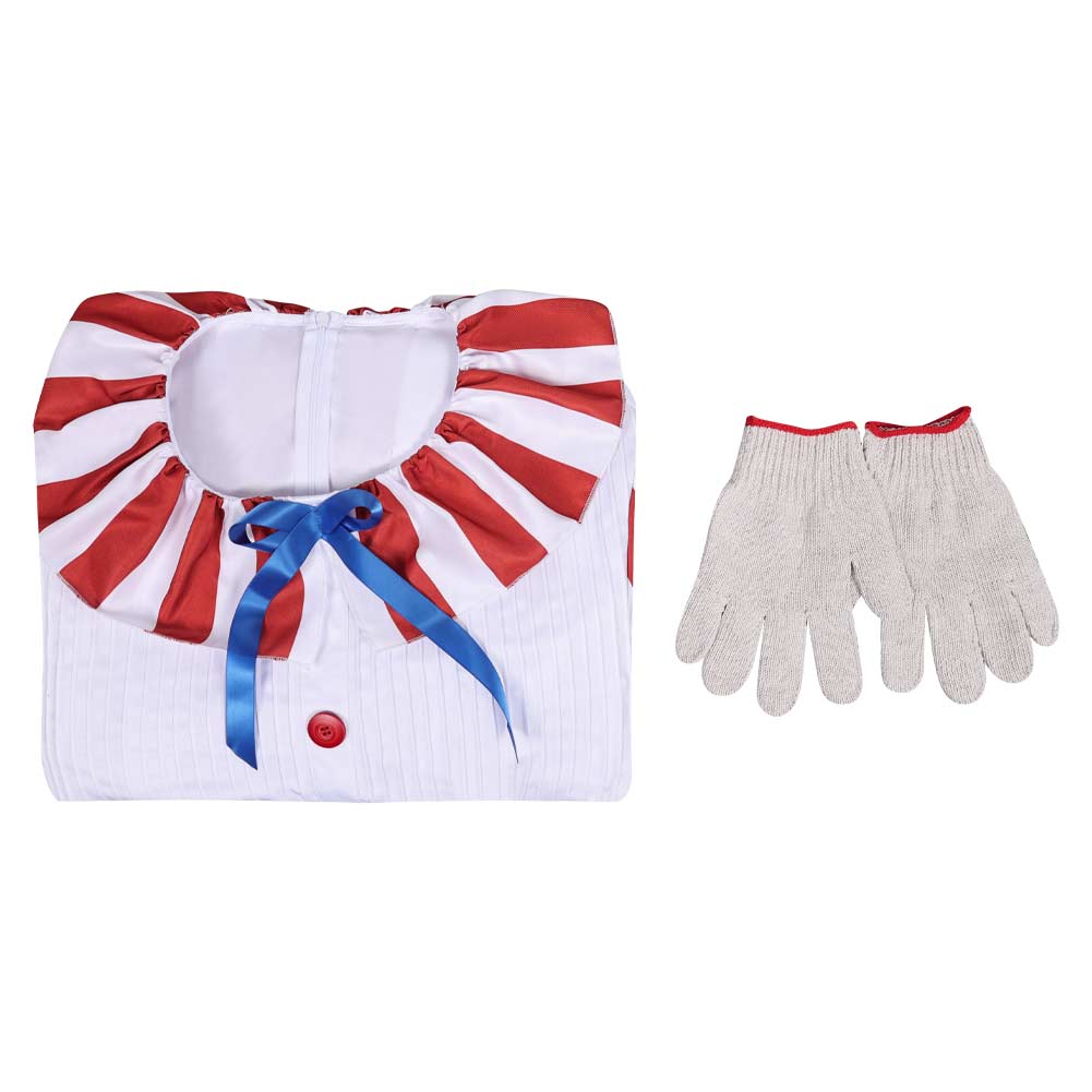 Clown in A Cornfield (2025) Flando the Clown Men Outfits Halloween Carnival Cosplay Costume
