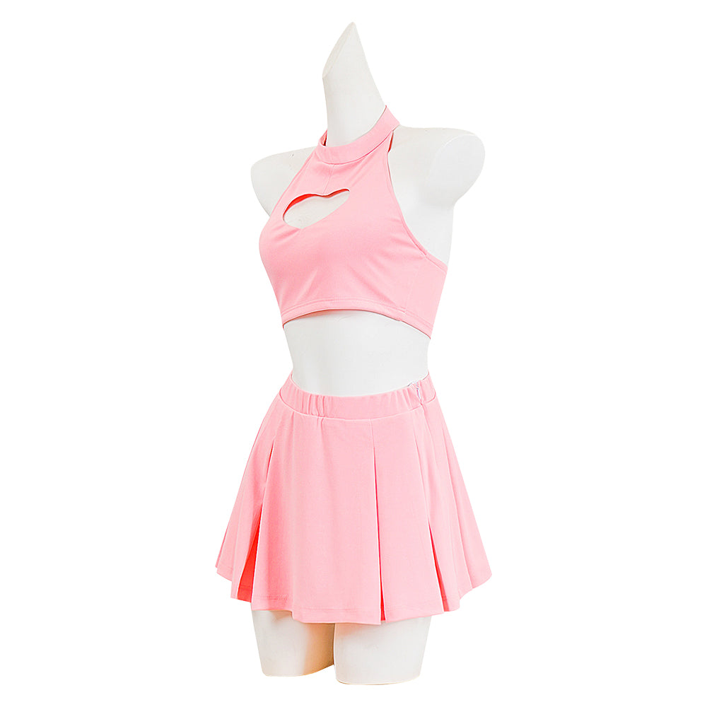 Death Note Misa Amane Women Pink Skirt Outfits Halloween Carnival Cosplay Costume