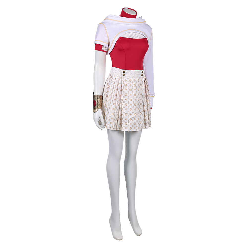 Zombies 4 (2025) Nova White Skirt Outfits Halloween Carnival Party Cosplay Costume