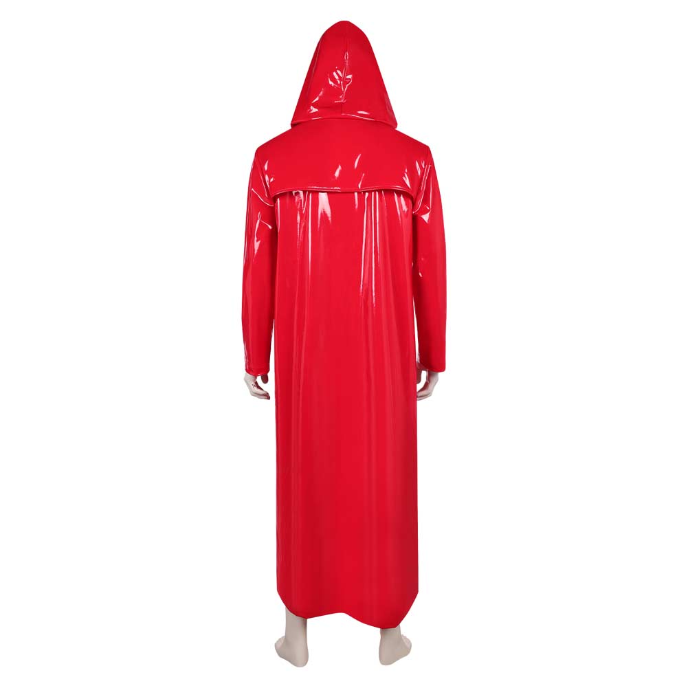 Fear Street: The Prom Queen Simone Perry Red Latex Coat Halloween Carnival Cosplay Costume
