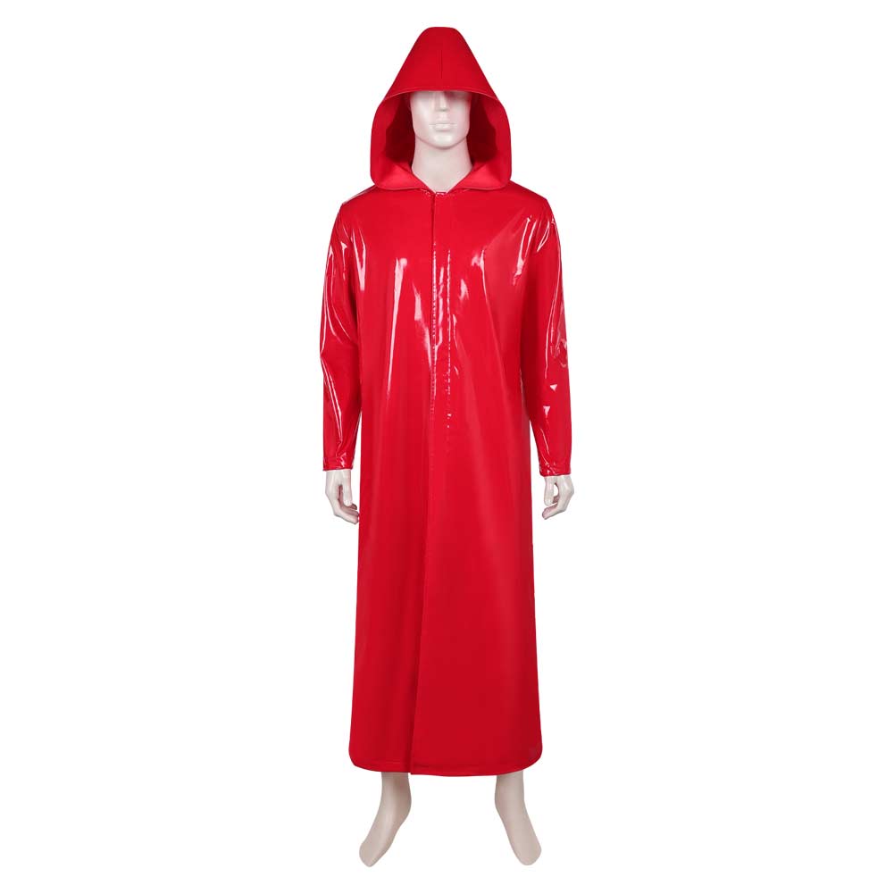 Fear Street: The Prom Queen Simone Perry Red Latex Coat Halloween Carnival Cosplay Costume