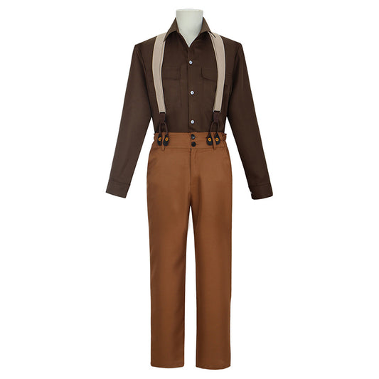 Titanic Jack Dawson Men Brown Suit Set Outfits Halloween Carnival Party Cosplay Costume