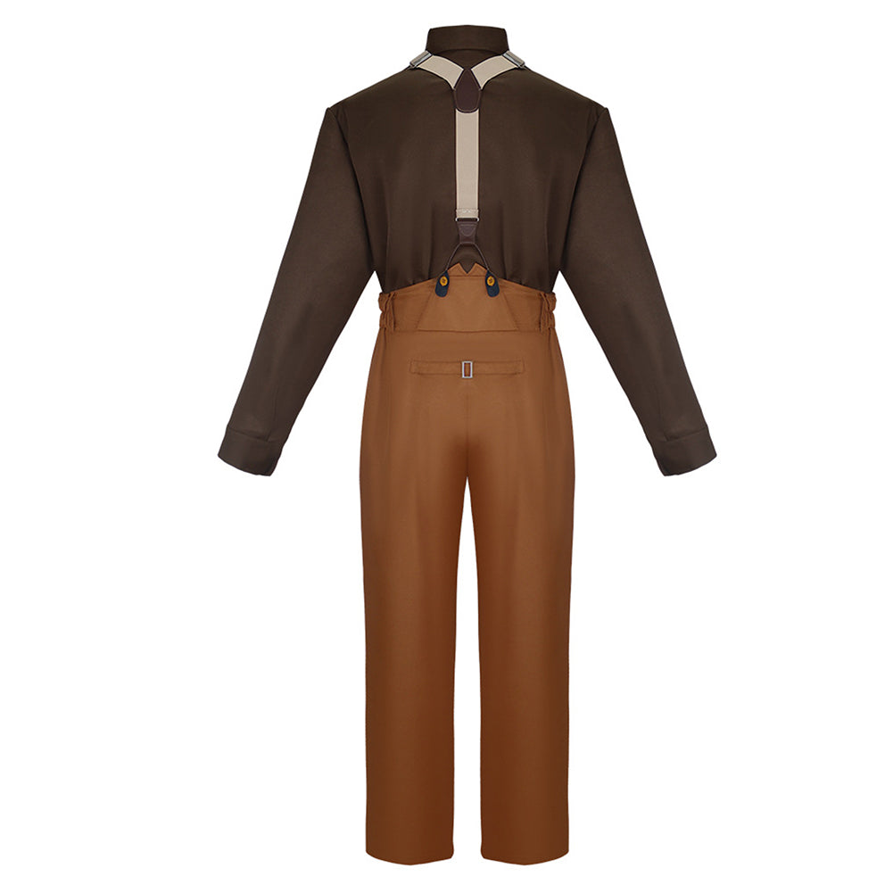 Titanic Jack Dawson Men Brown Suit Set Outfits Halloween Carnival Party Cosplay Costume