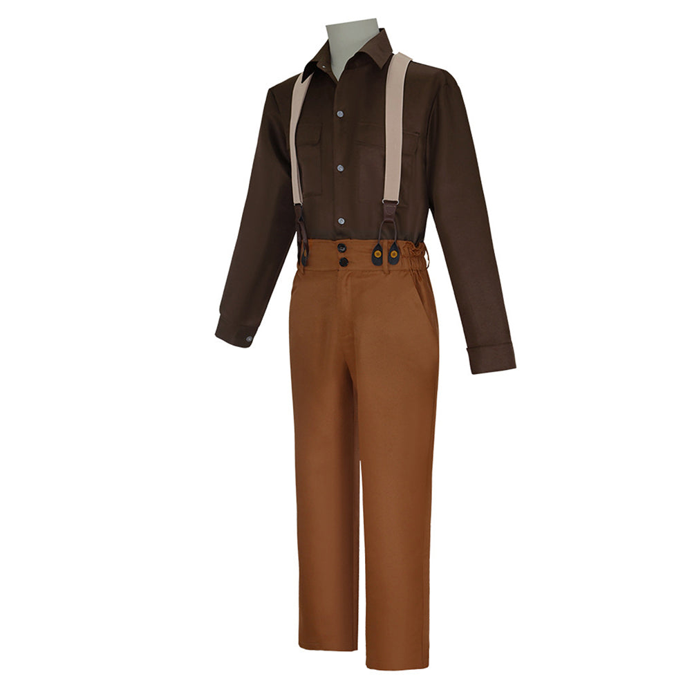 Titanic Jack Dawson Men Brown Suit Set Outfits Halloween Carnival Party Cosplay Costume