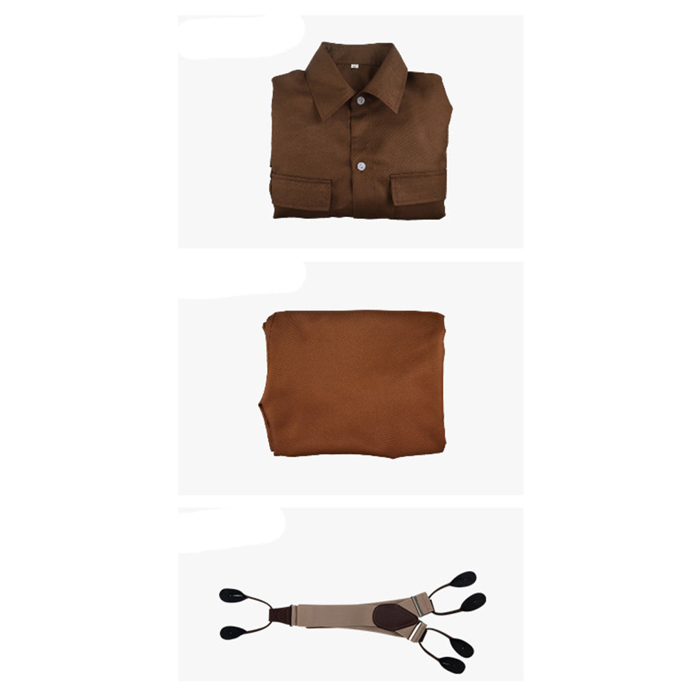 Titanic Jack Dawson Men Brown Suit Set Outfits Halloween Carnival Party Cosplay Costume