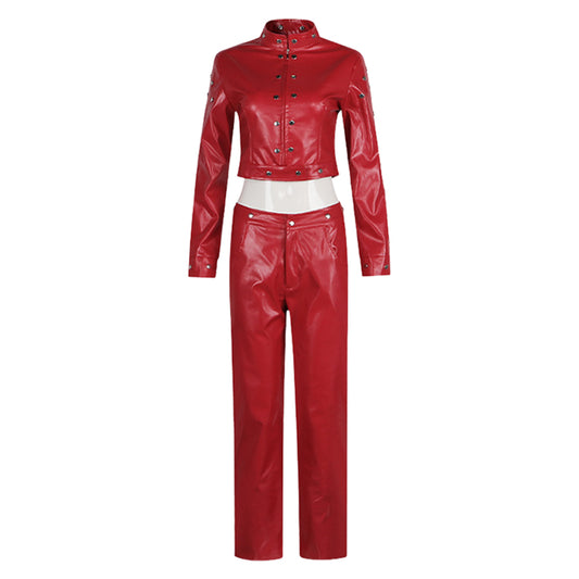 The Seven Deadly Sins Ban Red Leather Outfits Halloween Carnival Cosplay Costume
