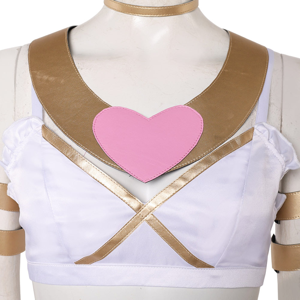 Panty & Stocking Panty Angel White Dress Halloween Carnival Party Cosplay Costume